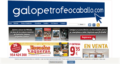 Desktop Screenshot of galopetrofeocaballo.com