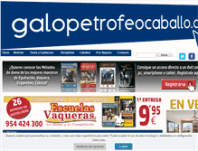 Tablet Screenshot of galopetrofeocaballo.com